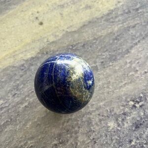 Natural Crystal Stone Polished Lapis Lazuli Blue Ball Sphere 8.3oz Rock Healing